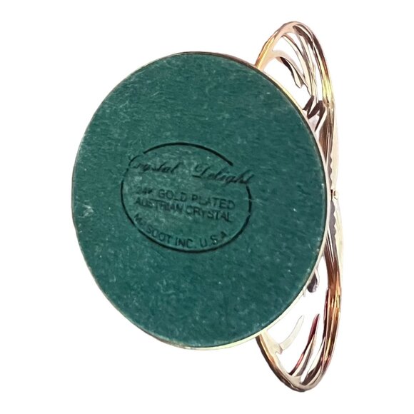 Austrian Crystal Mascot Inc 24K Gold Plated Heart Butterfly Figurine Sun Catcher - Picture 6 of 6